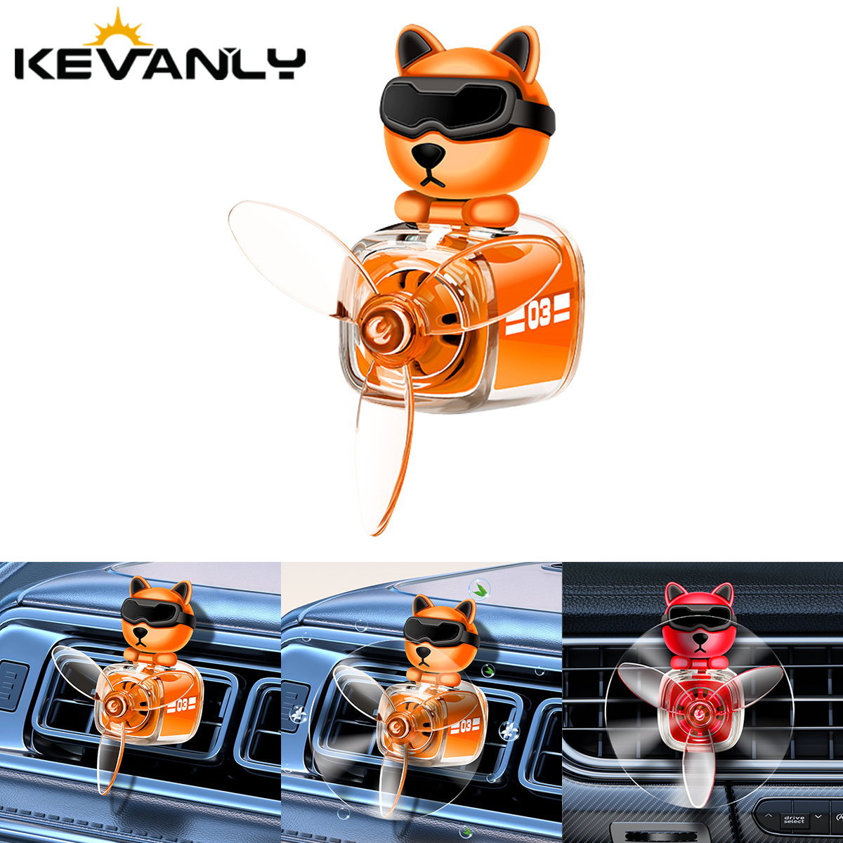 Pet Cologne Spray - Car Vent Clip Air Outlet Aromatherapy