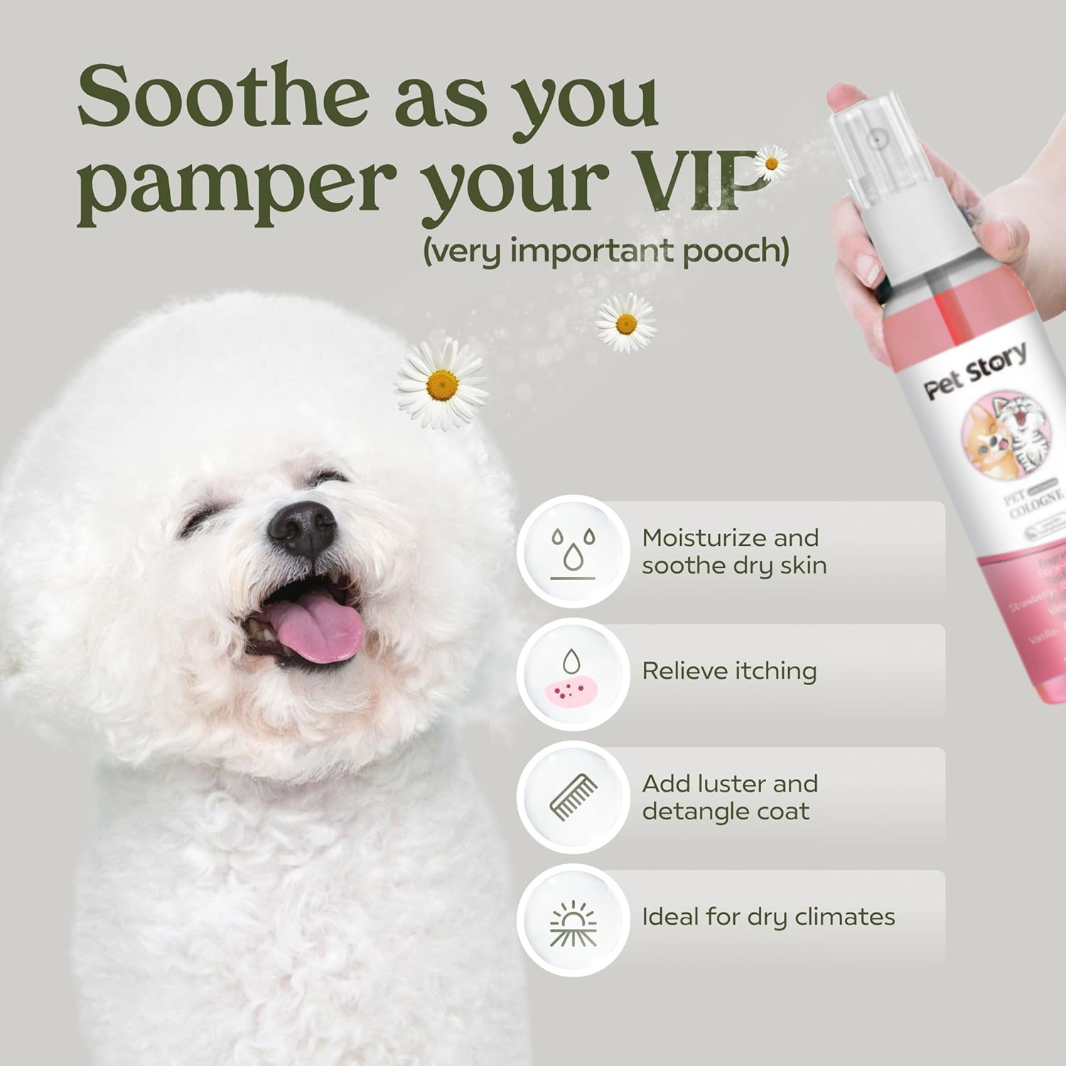 Pet Cologne Spray - 100ml Cruelty-Free Pet Perfume Odor Eliminator