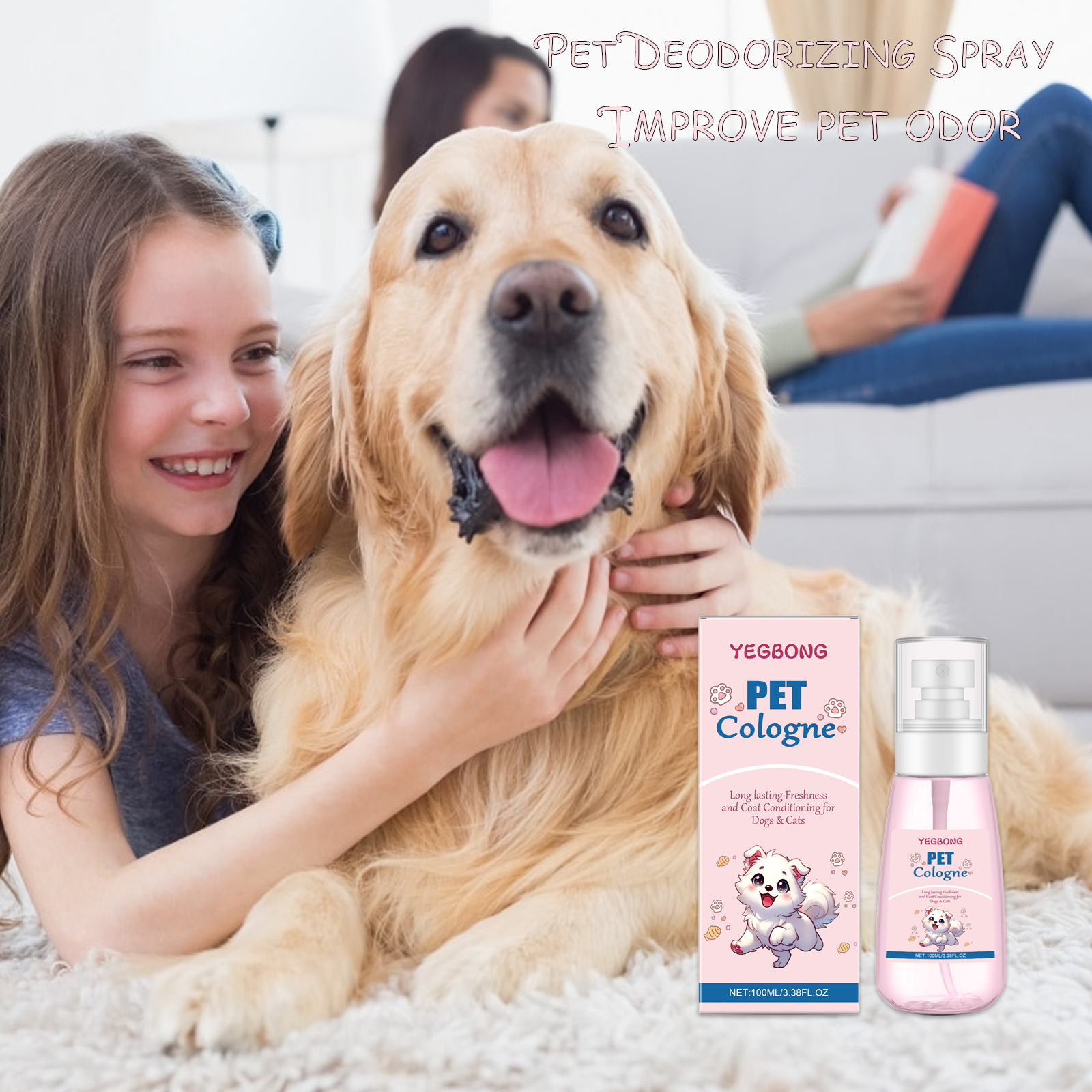 Pet Cologne Spray - YEGBONG Pet Cologne It emits the