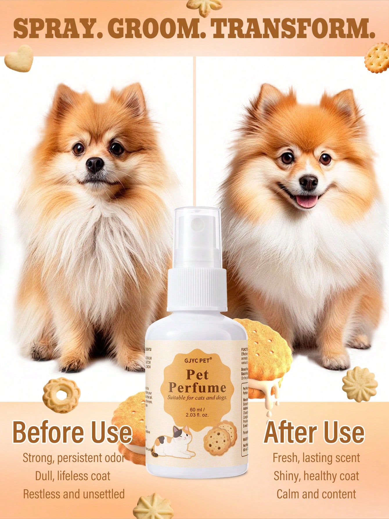 Sugar Cookie Pet Perfume Colog - Pet Cologne Spray ulasan dan harga