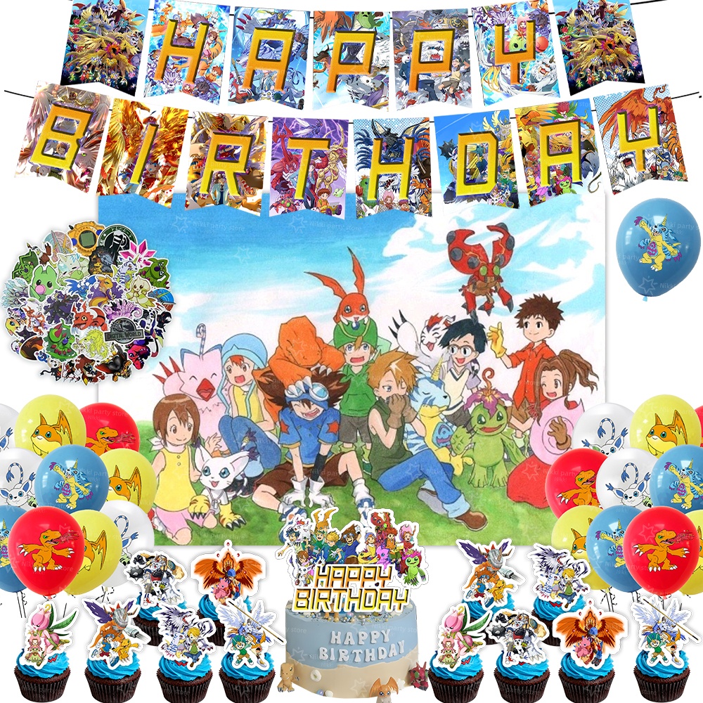 Digimon Birthday Decoration Ca - Pet Supplies First ulasan dan harga