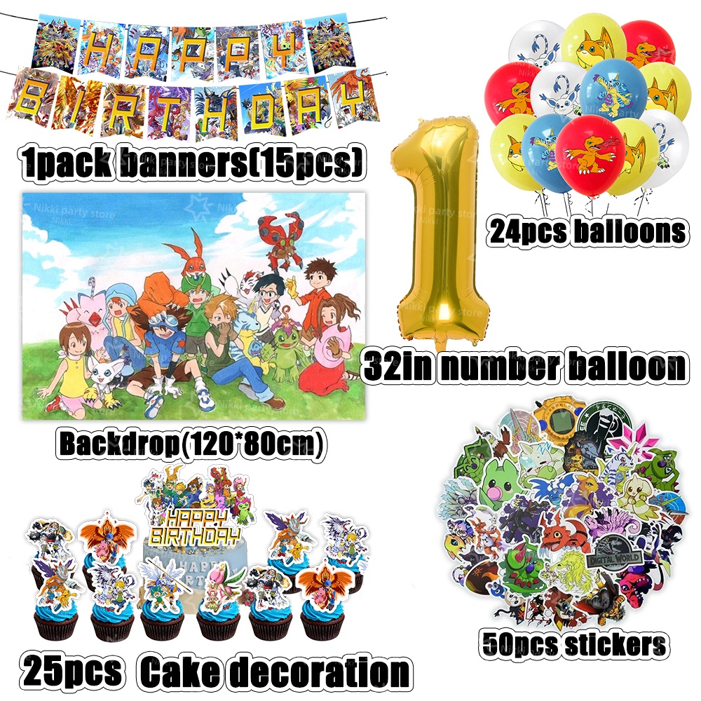 Digimon Birthday Decoration Ca - Pet Supplies First ulasan dan harga
