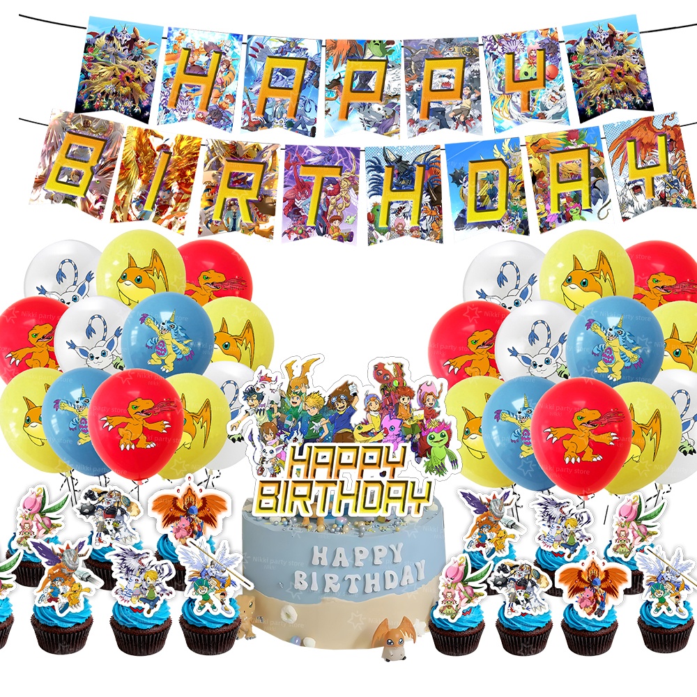 Digimon Birthday Decoration Ca - Pet Supplies First ulasan dan harga