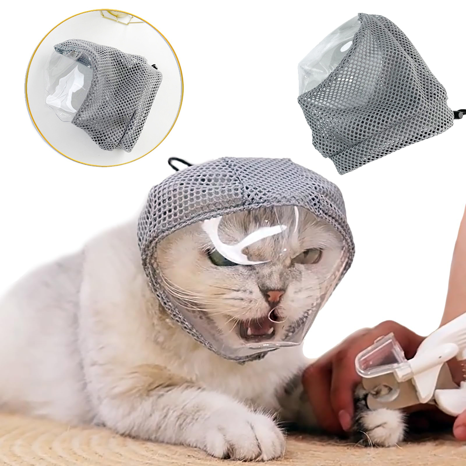 Breathable Cat Muzzle Anti Bit - Pet Supplies Vet ulasan dan harga