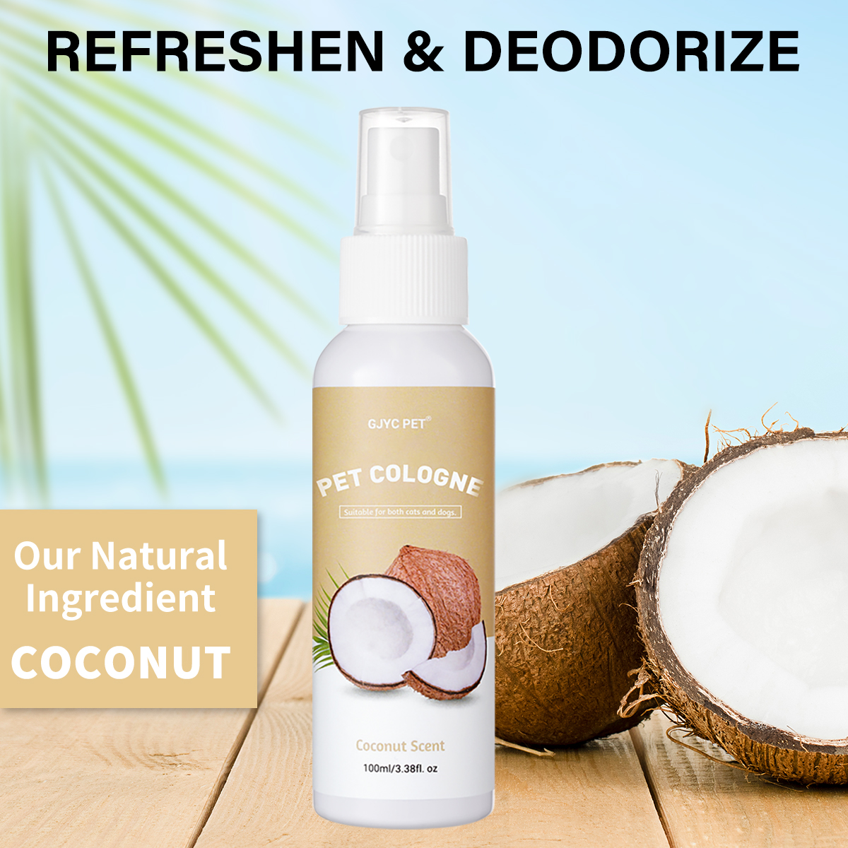 Pet Deodorizing Spray Coconut  - Pet Cologne Spray ulasan dan harga