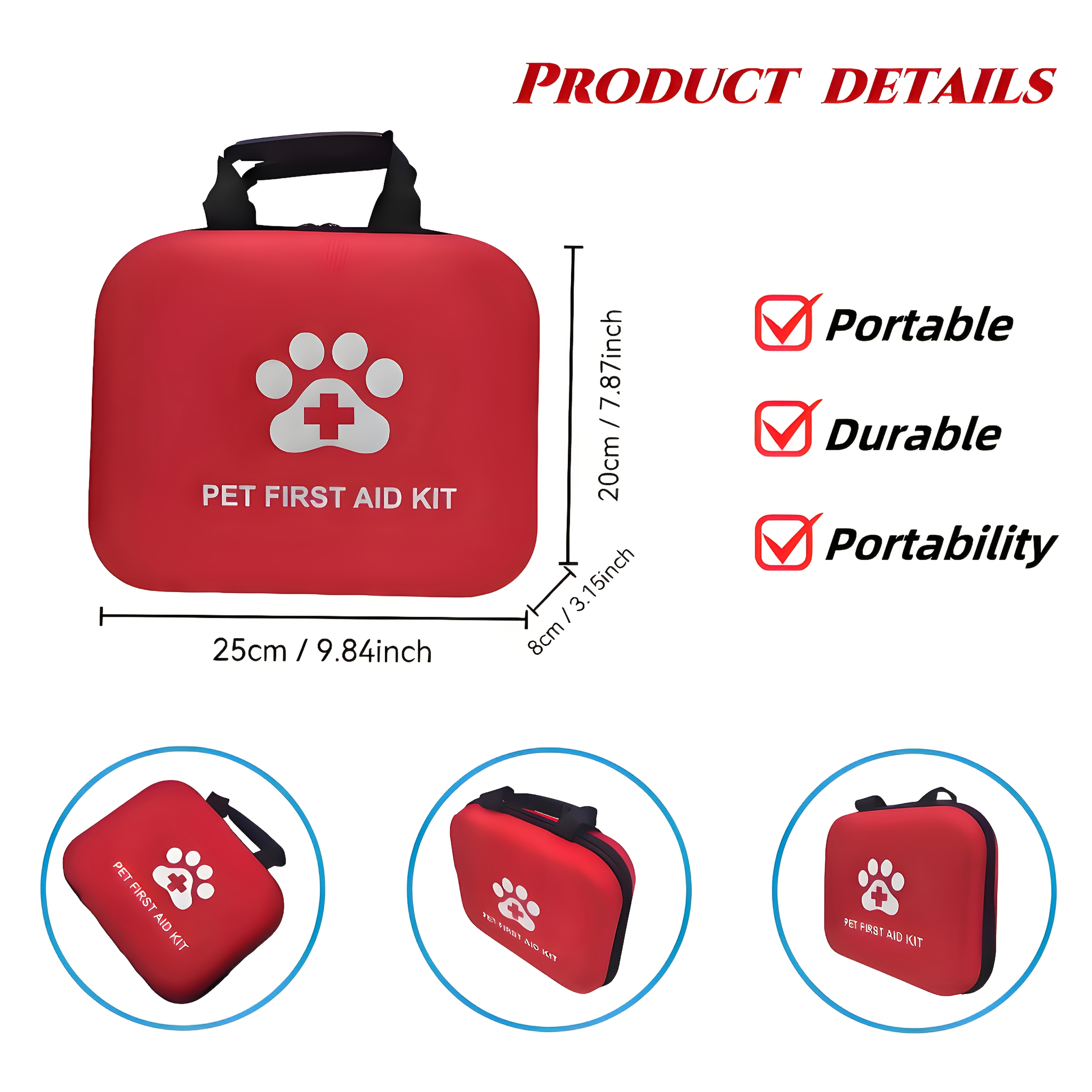Large Capacity Pet First Aid K - Pet Supplies First ulasan dan harga