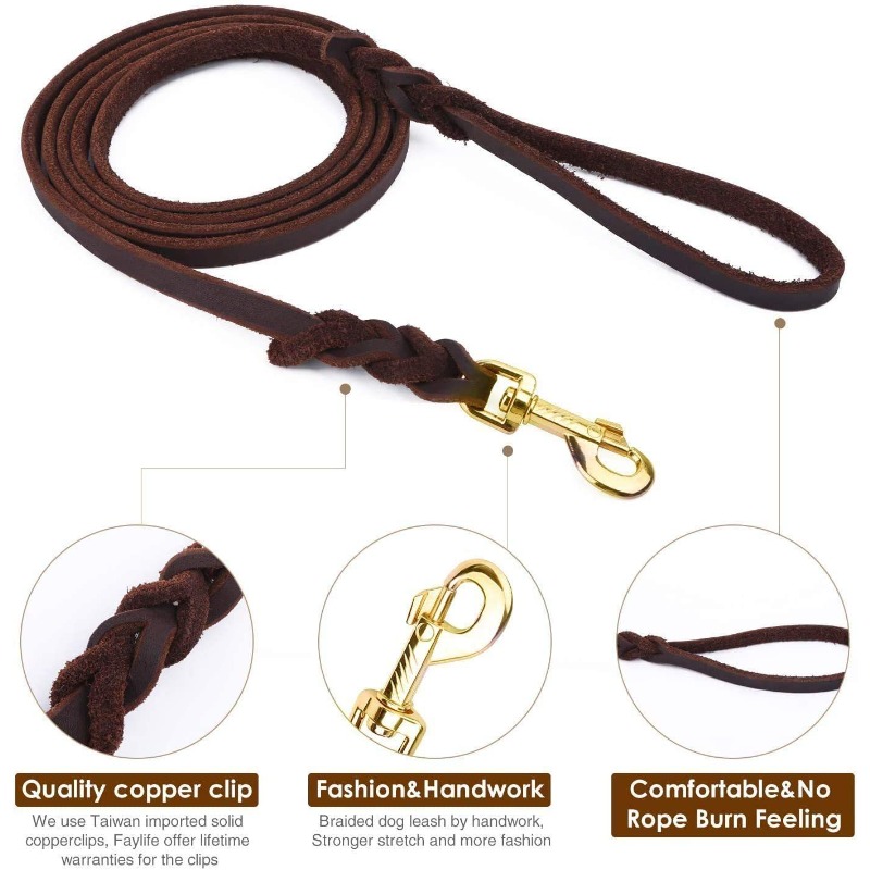 First layer cowhide leash Germ - Pet Supplies First ulasan dan harga